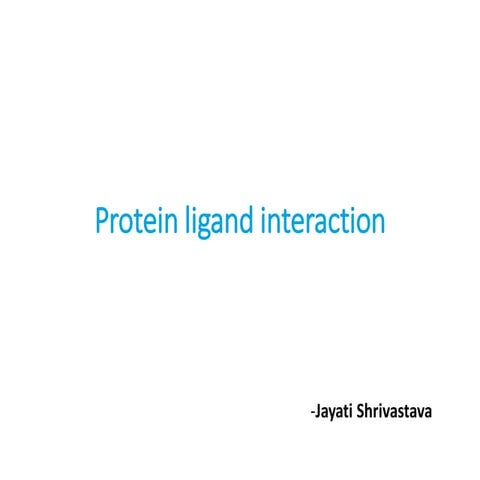 protein ligand interaction