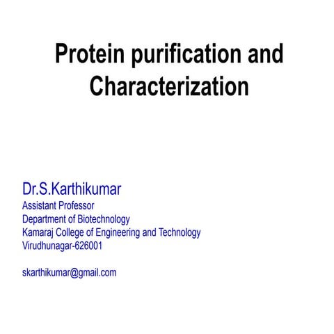 Protein purification techniques