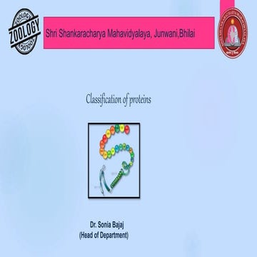 Proteins-Classification ,Structure of protein, properties and biological impo...