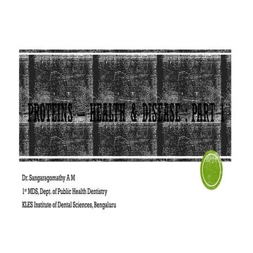 Proteins 1 Pptx Proteins Health And Diseases Pptx