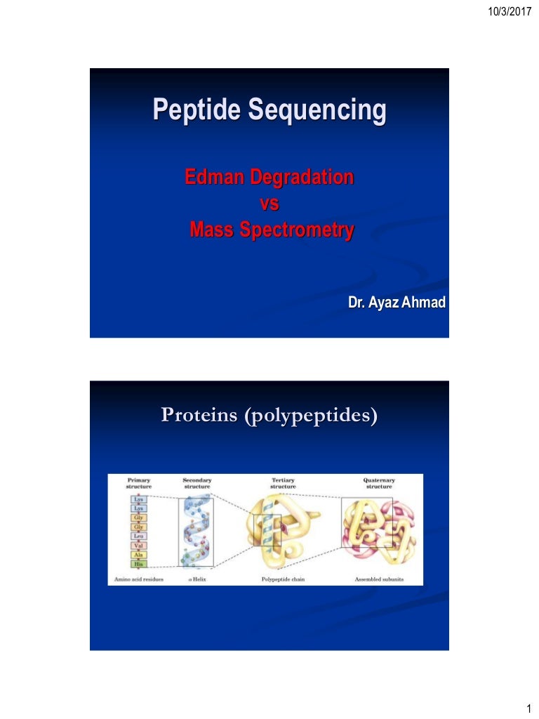 Protein sequencing