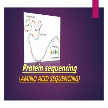 Protein sequencing 