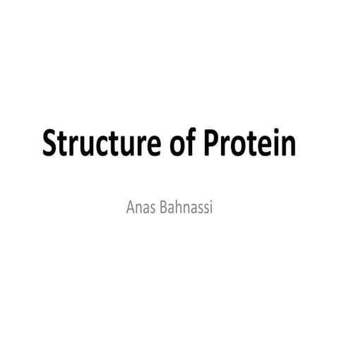 Protein structure