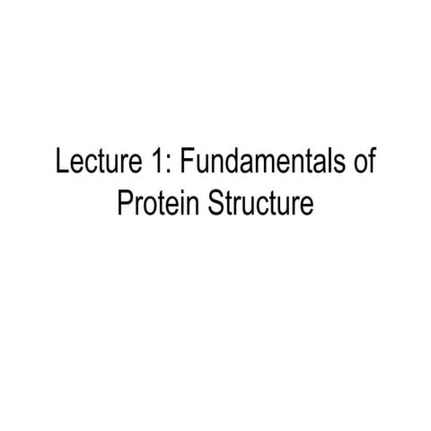 Protein structure