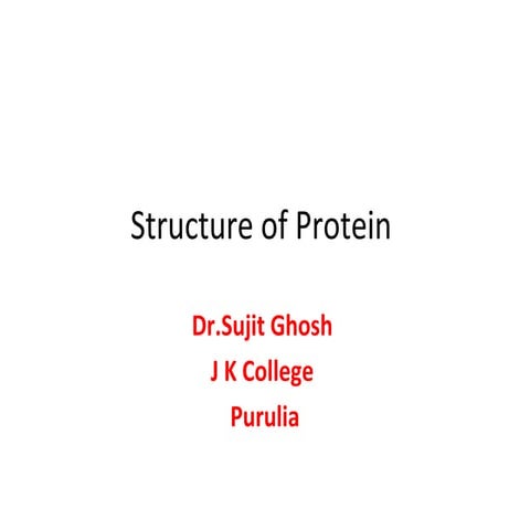 Protein structure