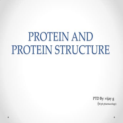 Protein structure