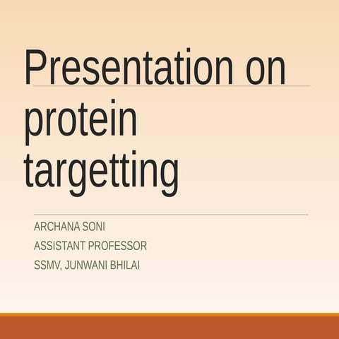 Proteintargetting 1