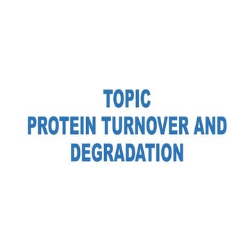 protein turnover and degradation.pptx