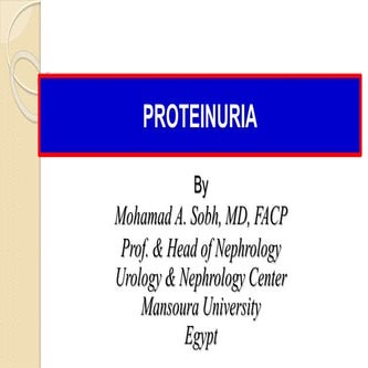 Proteinuria sobh