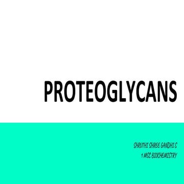Proteoglycans 