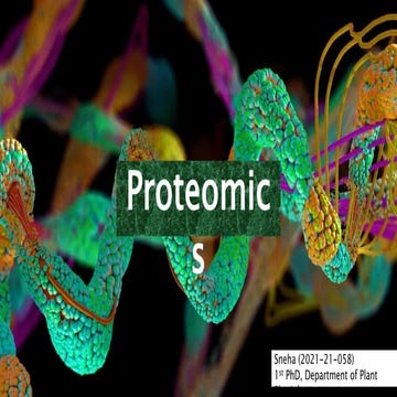 Proteomics in VSC for crop improvement programme