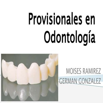 Protesis provisionales