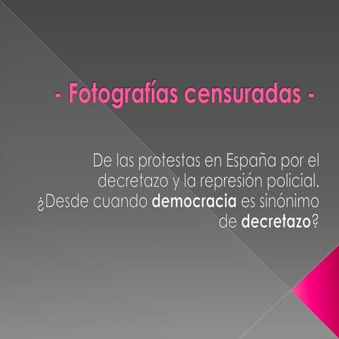 Protesta en españa 2012 decretazo