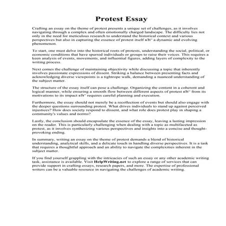 Protest Essay.pdfProtest Essay