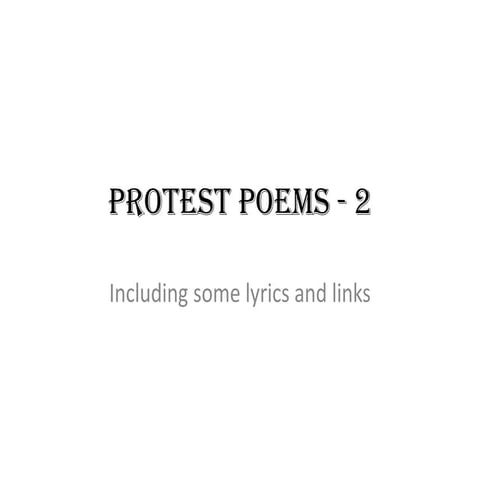 Protest Poems   2