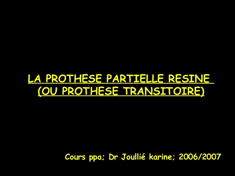 Prothèse Dentaire Amovible Transitoire  : Elle Remplace Généralement Plusieurs Dents.