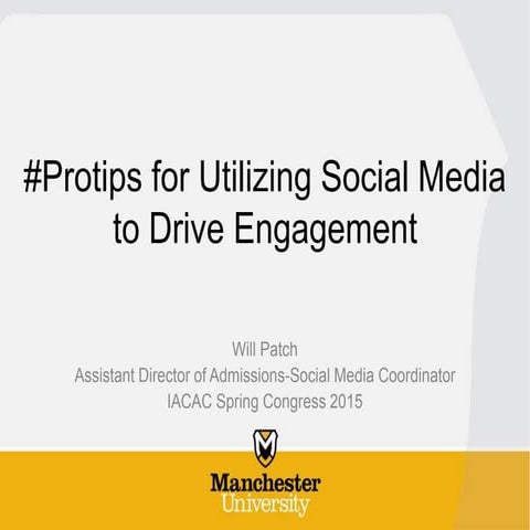 #Protips for utilizing social media to drive engagement