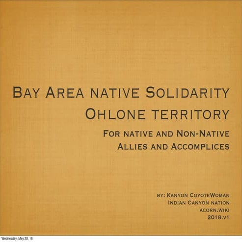 Bay Area Native Solidarity in Ohlone Territory | PDF