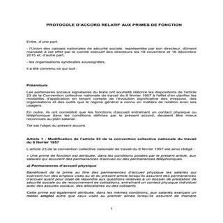 IDCC 218 Protocole accord  primes d...