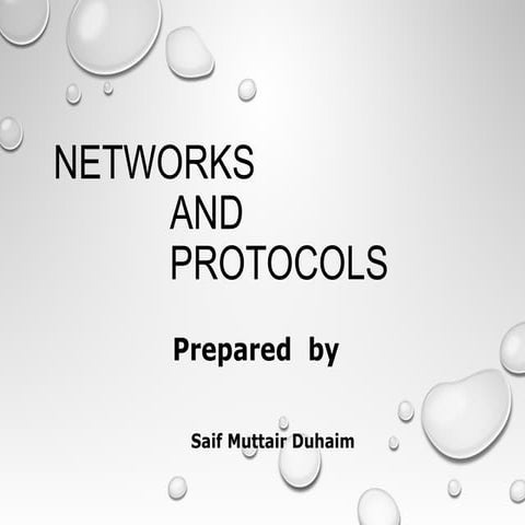 Network and Protocol | PPT