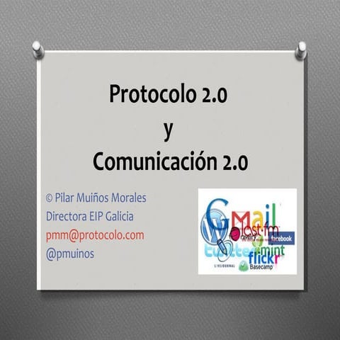 Protocolo 2.0 comunicación 2.0 (Pilar Muiños)