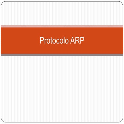 Protocolo arp | PPT