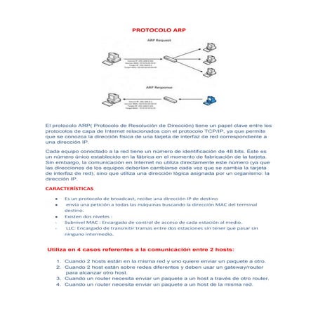 Protocolo arp | PDF