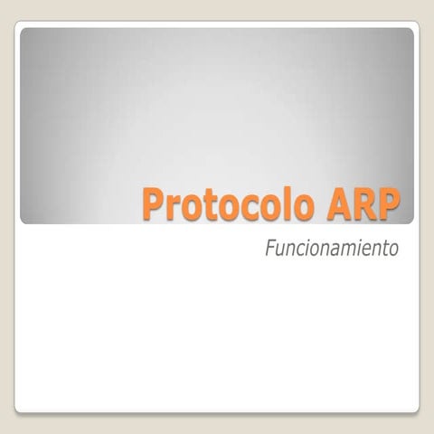 Protocolo ARP