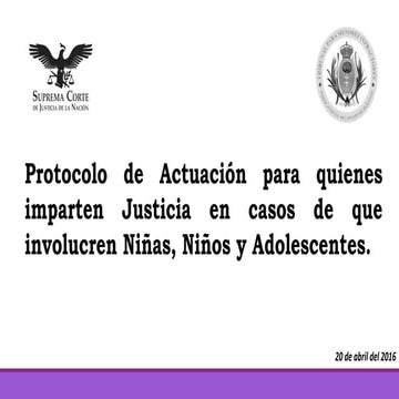 Presentacion del Protocolo casa de cultura juridica