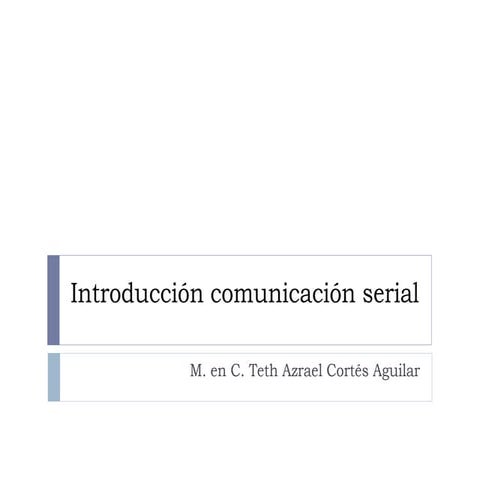 Protocolo comunicación serial