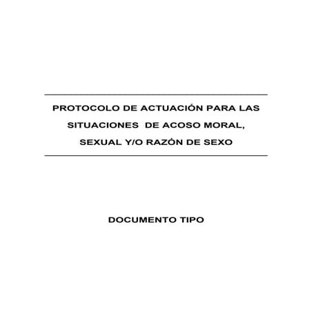 Protocolo de acoso