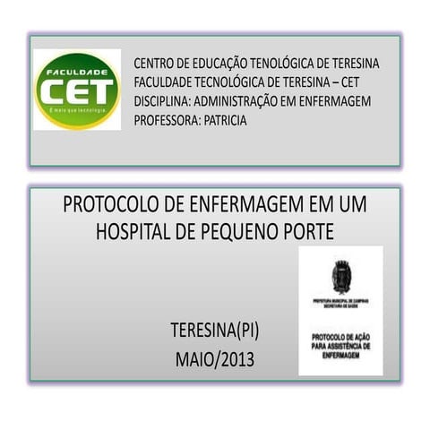 Protocolo de enfermagem