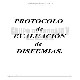 Protocolo de exploracion disfemia