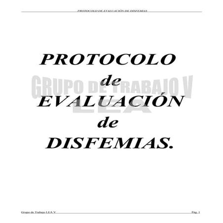Protocolo de exploracion disfemia
