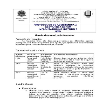 Protocolo de hepatite