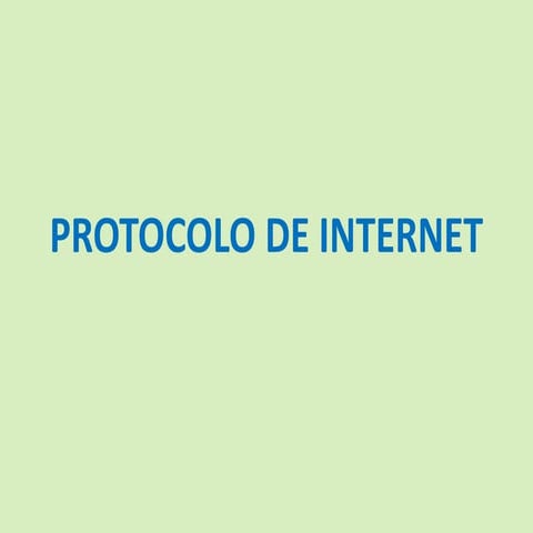 Protocolo de internet