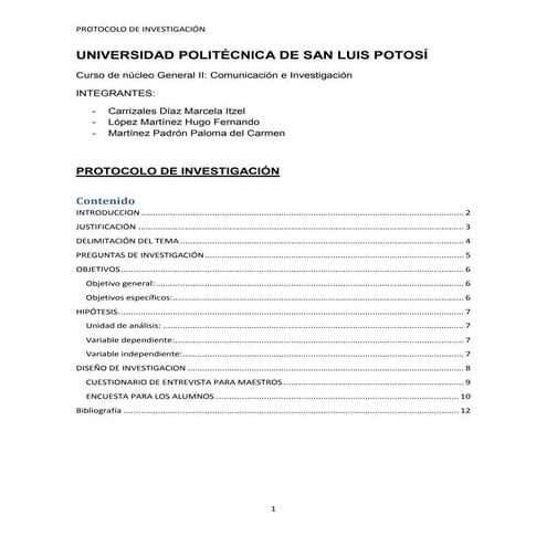 Protocolo de investigación
