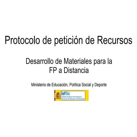 Protocolo de Petición de Recursos