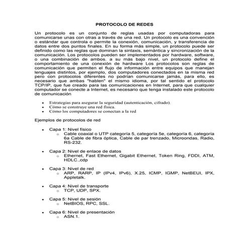 Protocolo De Redes