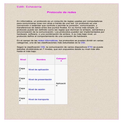 Protocolo De Redes