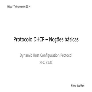 Protocolo DHCP - Noções básicas - B...