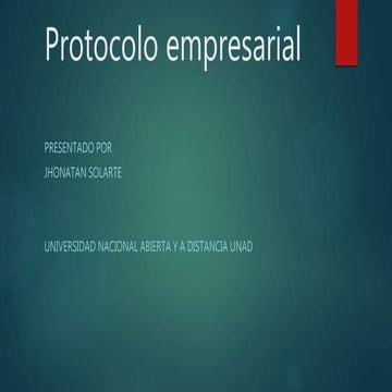 Protocolo empresarial