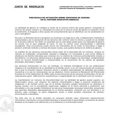 Protocolo identidad de género