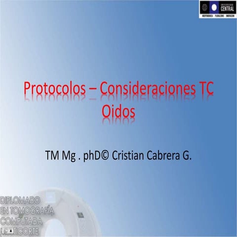 Protocolo  TC oidos