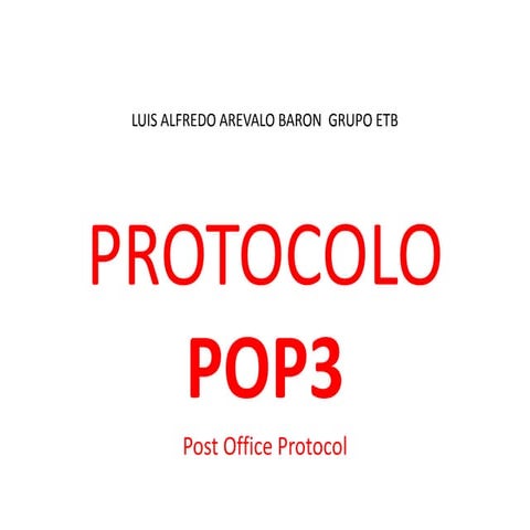Protocolo pop3