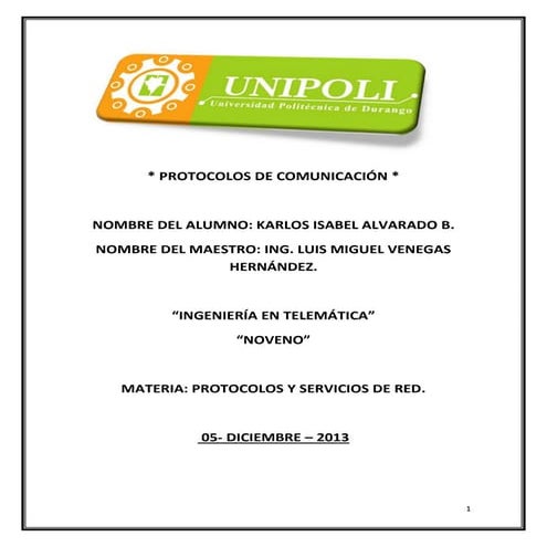 Protocolos de Comunicación