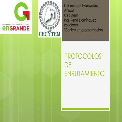 Protocolos de enrutamiento