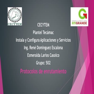 Protocolos de enrutamiento