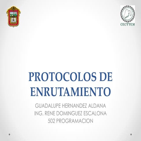 Protocolos de enrutamiento