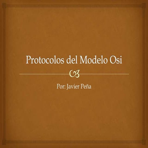 Protocolos del modelo osi